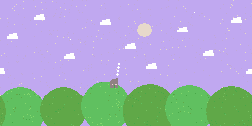 Sunshine and green hills beneath a lavender sky