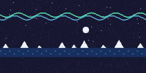 An icy blue landscape and the distant frozen sea